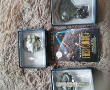 Star trek first edition book and ship models
