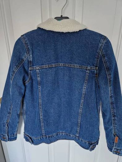 Bershka Oversized Denim Fleece Jacket
