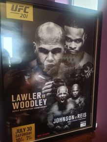 ufc 201 framed poster