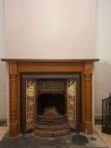 Cast iron fireplace