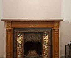 Cast iron fireplace