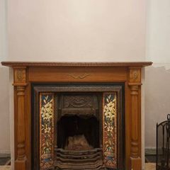 Cast iron fireplace