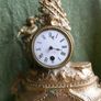 Antique Metal Figural Mantle Clock , French Rococo (It doesn't work for repair) Image 4