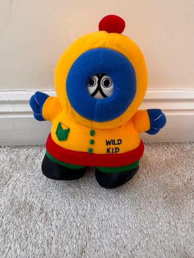 Vintage 90s Sports Kids Wild Kid Kenny South Park Plush Toy approx. 22 cm. Used Please see photos