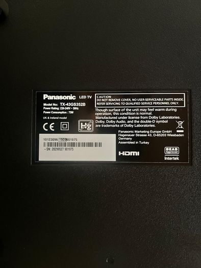 Panasonic 43" Full HD Smart LED