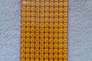 HellermannTyton WIC1 Snap On Cable Markers, Yellow, Pre-printed -; +; A; E; Earth; L; N; R; S; T, 2 -> 2.8mm