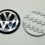 4x VW Car Wheel Alloy Center Hub Cap Emblem Badge Sticker 56MM 65MM 90MM for Volkswagen Image 7