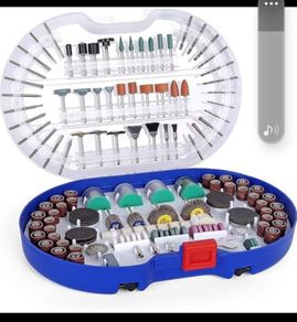 Rotary Tool Accessories Kit 361 Pieces 1/8"(3.2mm) Diameter Shanks Universal Fitment for Easy Cutting, Grinding, Sanding, Sharpening, Carving and Polishing