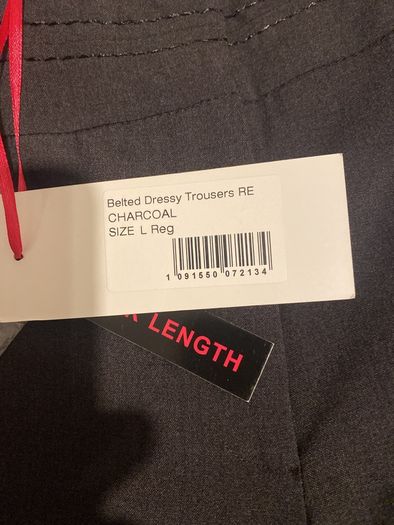 ladies trousers paco new charcoal grey large