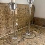 Set of 2 glass candle holders Image 2