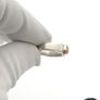 925 Vintage Sterling Silver & Pink Coral Ring Image 8