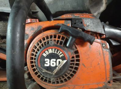 Old chainsaws