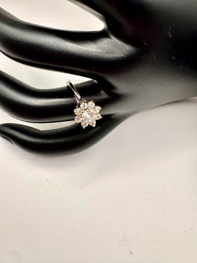 Vintage Marks & Spencer Sterling Silver Floral Cluster ring