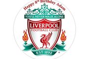 Personalised Liverpool edible cake topper 7'