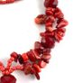 Vintage Red Coral Necklace with Murano glass pendant: Beaded  Necklace Image 7