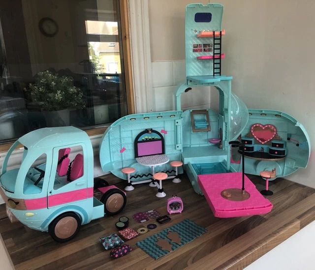 LOL OMG Surprise Doll Blue Party Pool Fashion Camper Van Large Toy 23"