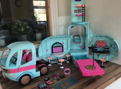 LOL OMG Surprise Doll Blue Party Pool Fashion Camper Van Large Toy 23"