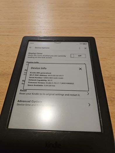 Kindle 8th Gen without Ads