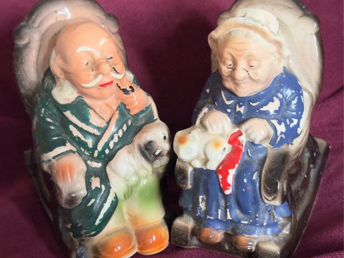 vintage salt pepper Granma and Granpa