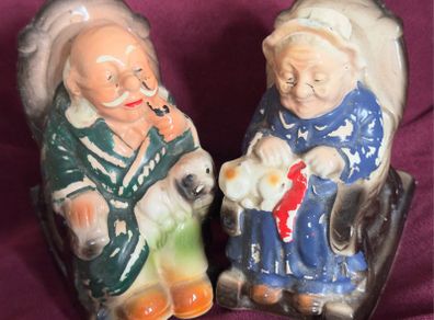 vintage salt pepper Granma and Granpa