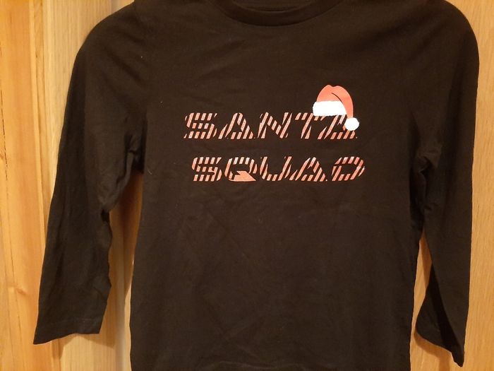 Boys Christmas long sleeve top "Santa Squad" 8yrs