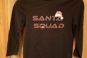 Boys Christmas long sleeve top "Santa Squad" 8yrs