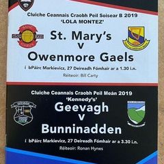 2019 Geevagh v Bunninadden - GAA Sligo Intermediate Football Club Final Programme