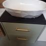Geo matt white countertop basin from adamsez Image 2