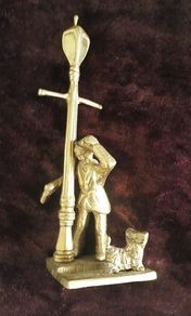 ORNAMENT - Brass Figure - 10.5 Inches Height