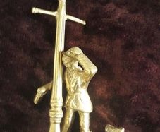 ORNAMENT - Brass Figure - 10.5 Inches Height