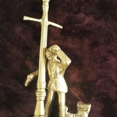 ORNAMENT - Brass Figure - 10.5 Inches Height