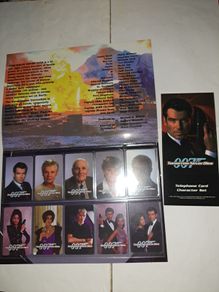 007 James Bond Tomorrow never dies, unused character phone card set