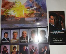 007 James Bond Tomorrow never dies, unused character phone card set