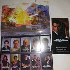 007 James Bond Tomorrow never dies, unused character phone card set