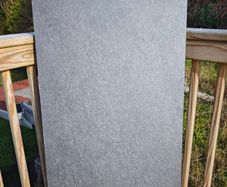 SALJAN Worktop, dark grey stone effect/laminate, 126x3.8 cm
