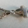 Vintage Sterling Silver 925 Cross Pendant Necklace L-10"  6,85g Image 9