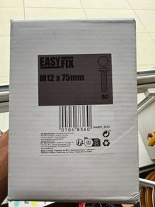 M12 x 75mm Screws