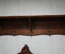 Antique French Oak Coat Hanger