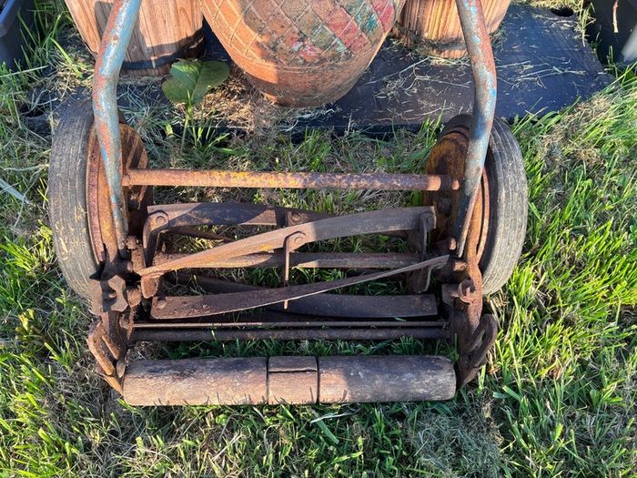 Vintage Folbate push lawnmower