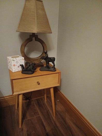 Bedside table Oak  New condition