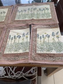 Cotton printed placemats x 6