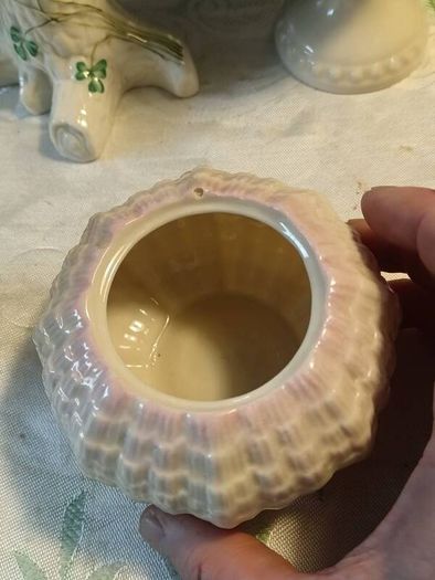 5 PCS Vintage Belleek Pottery