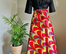 African Print Wrap skirt Womenswear