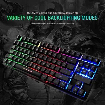 New IMICE MK-X80 USB Wired Luminous Lit Mechanical Gaming Keyboard Black