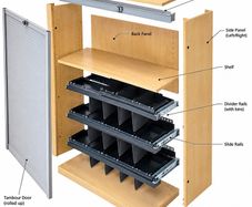 home storage Filing cabinets with shelves or filing system