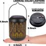 Solar Lantern Metal Halloween Decorations LED Solar Lights for Garden Ornaments Outdoor Hanging Solar Lights Waterproof for Garden Lawn Patio Yard Porch -2 Pack Image 3