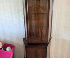 Vintage Arnotts Mahogany Display Cabinet | Original 1983 Tags, Key & Interior Light
