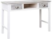 Writing Desk Grey 110x45x76 cm Wood