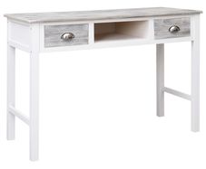 Writing Desk Grey 110x45x76 cm Wood