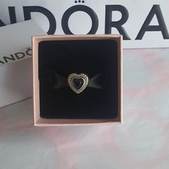 Sparkling Blue Heart Charm